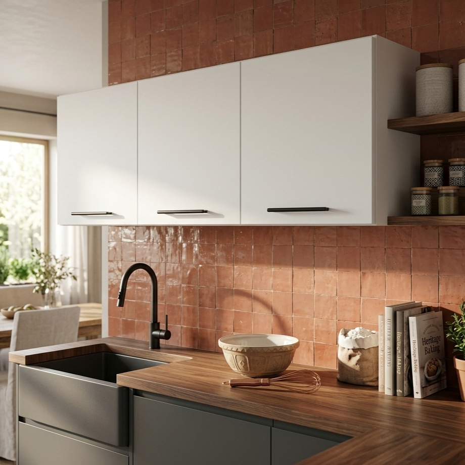 Armário de Parede 120 cm com 3 Portas em MDF/MDP Multiuso para Cozinha Lavanderia e Área de Serviço Organizador - AV