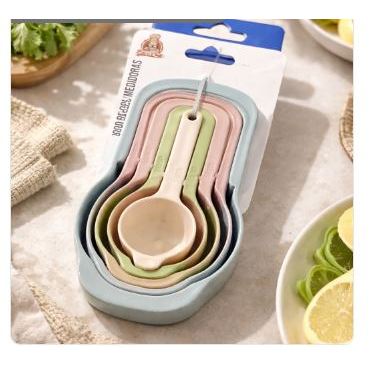 Jogo De Colheres Medidoras 6 Peças Cores Pastel Bons Cheff