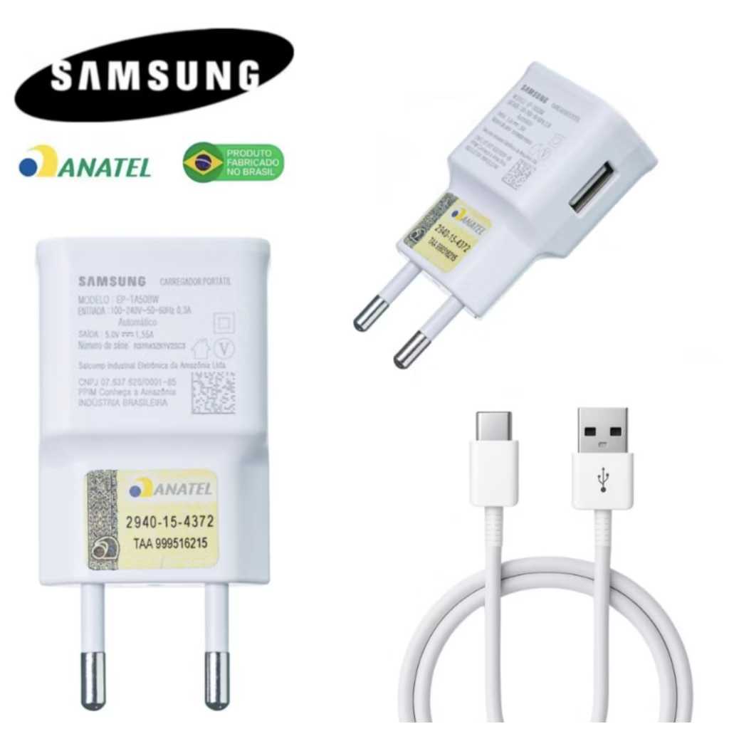 ( ORIGINAL ) Carregador Samsung Turbo Usb-C Carregamento Rápido Galaxy S20 S21 S