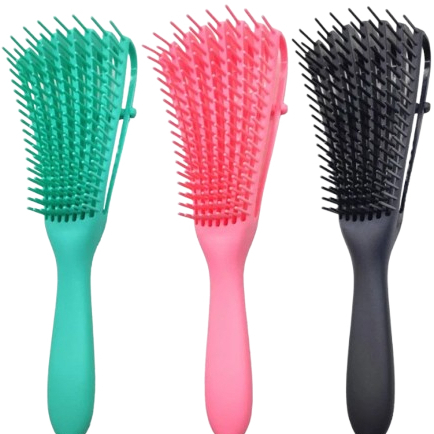 Escova Pente de Cabelo Polvo Modeladora Cachos Fácil Desembaraço Multifuncional