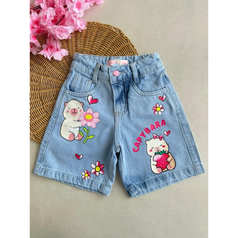 shorts  jeans menina/shorts infantil/short menina/roupa infantil
