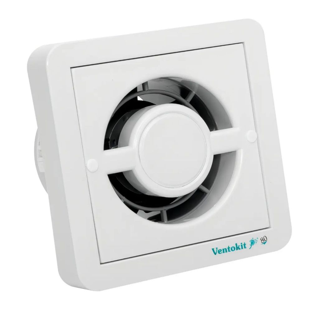 Exaustor para Banheiro Ventokit M80 New Classic Bivolt 80m³/h Silencioso Anti Mofo Ø100mm