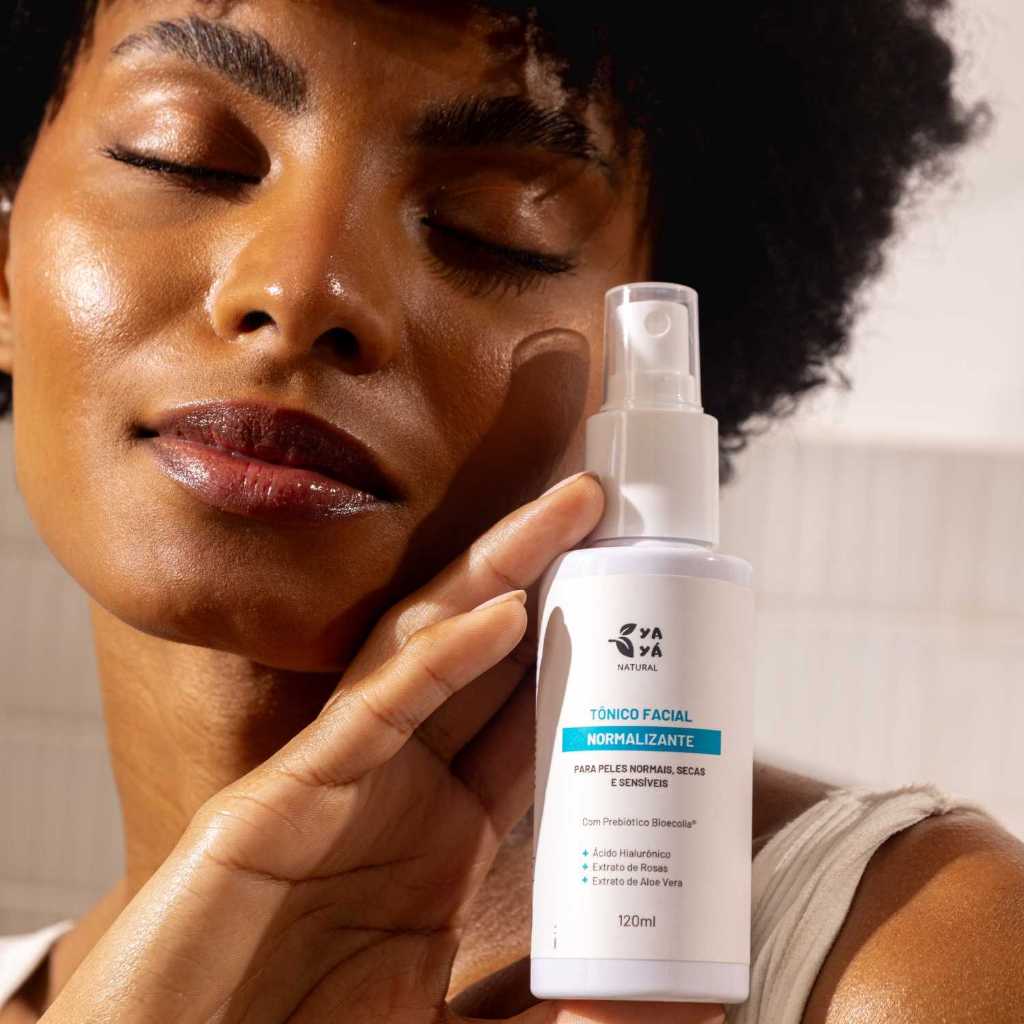 Tonico Facial Normalizante com Ácido Hialurônico para todos os tipos de Pele Yayá Natural 120ml