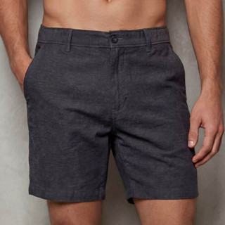 Bermuda Masculina Alfaiataria – Curta Verão Algodão Mescla Listrado Conforto 38 ao 48