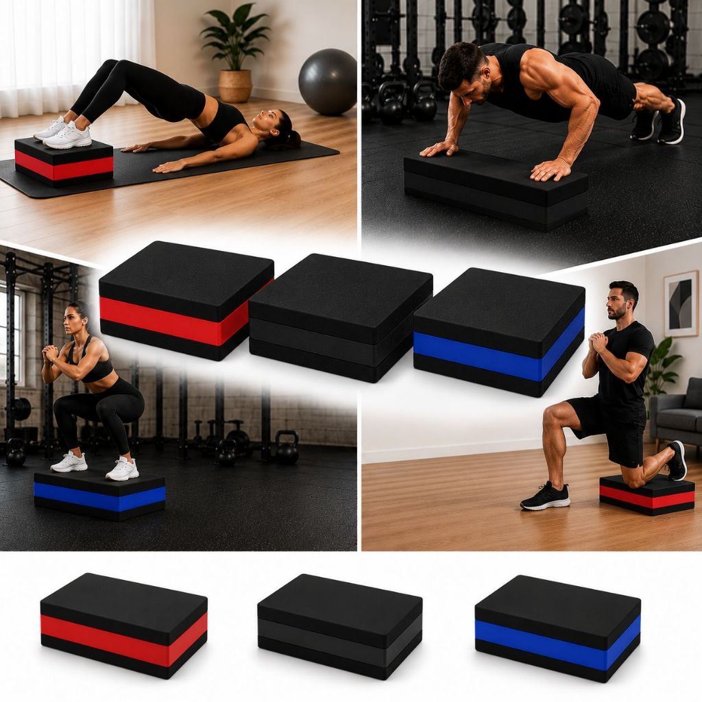 STEP 30CM X 30CM X 10CM DEGRAU EXERCICIOS FISIOTERAPIA TREINO ACADEMIA ESPORTE SUPORTE FITNESS CASA