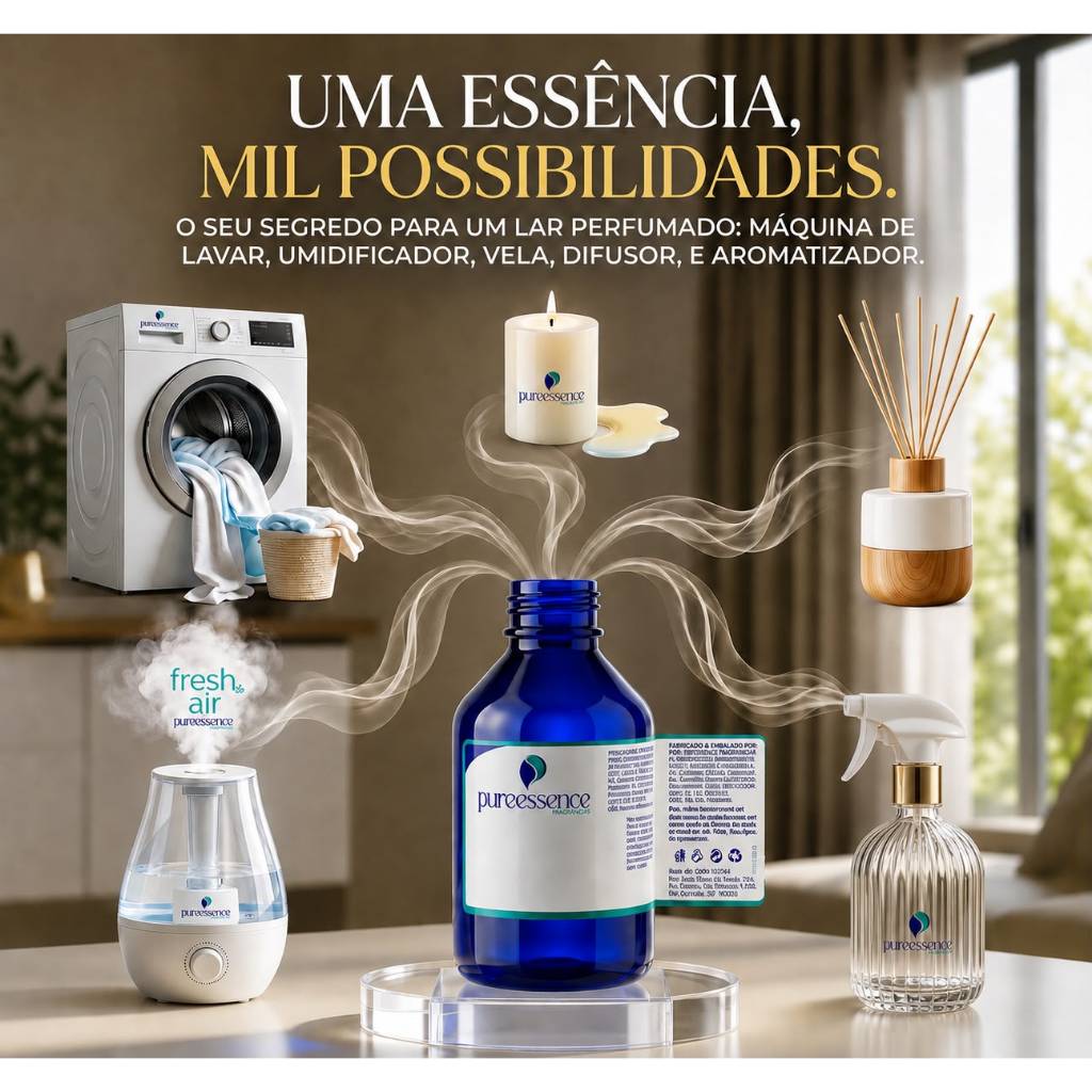Essência Cheirinho Premium Para Difusor Aromatizador Umidificador | Hidrossolúvel Alta Fixação 100ml