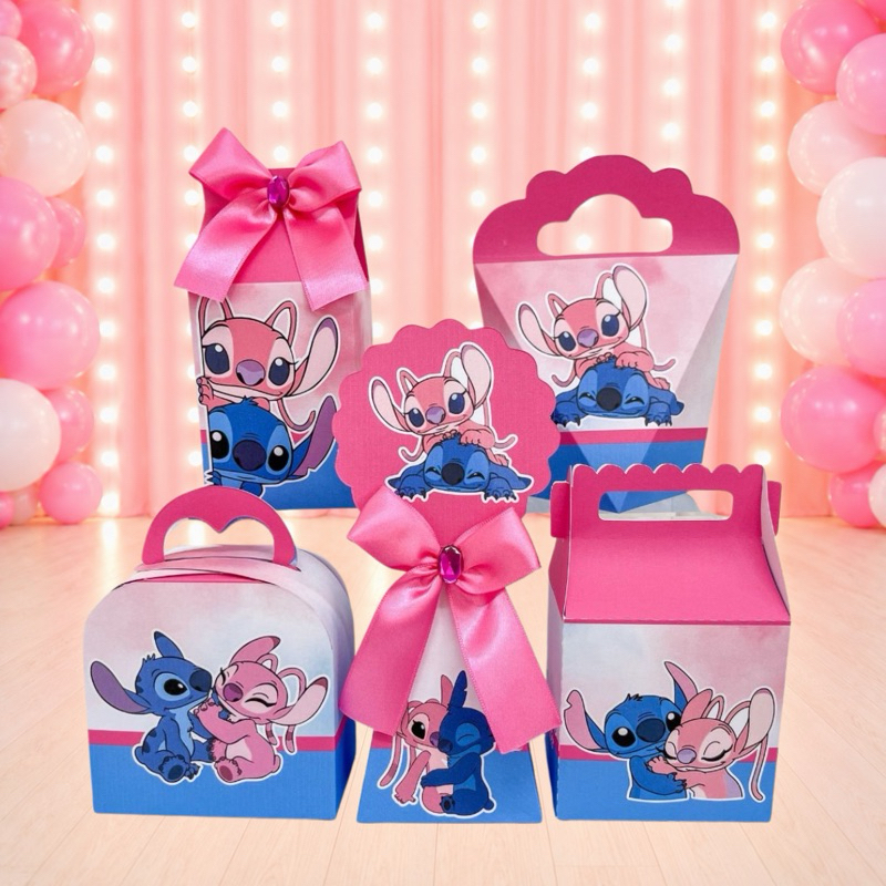 Kit Festa STITCH Caixinhas para festa infantis lembrancinhas de aniversario mimos decoração personalizados do tema