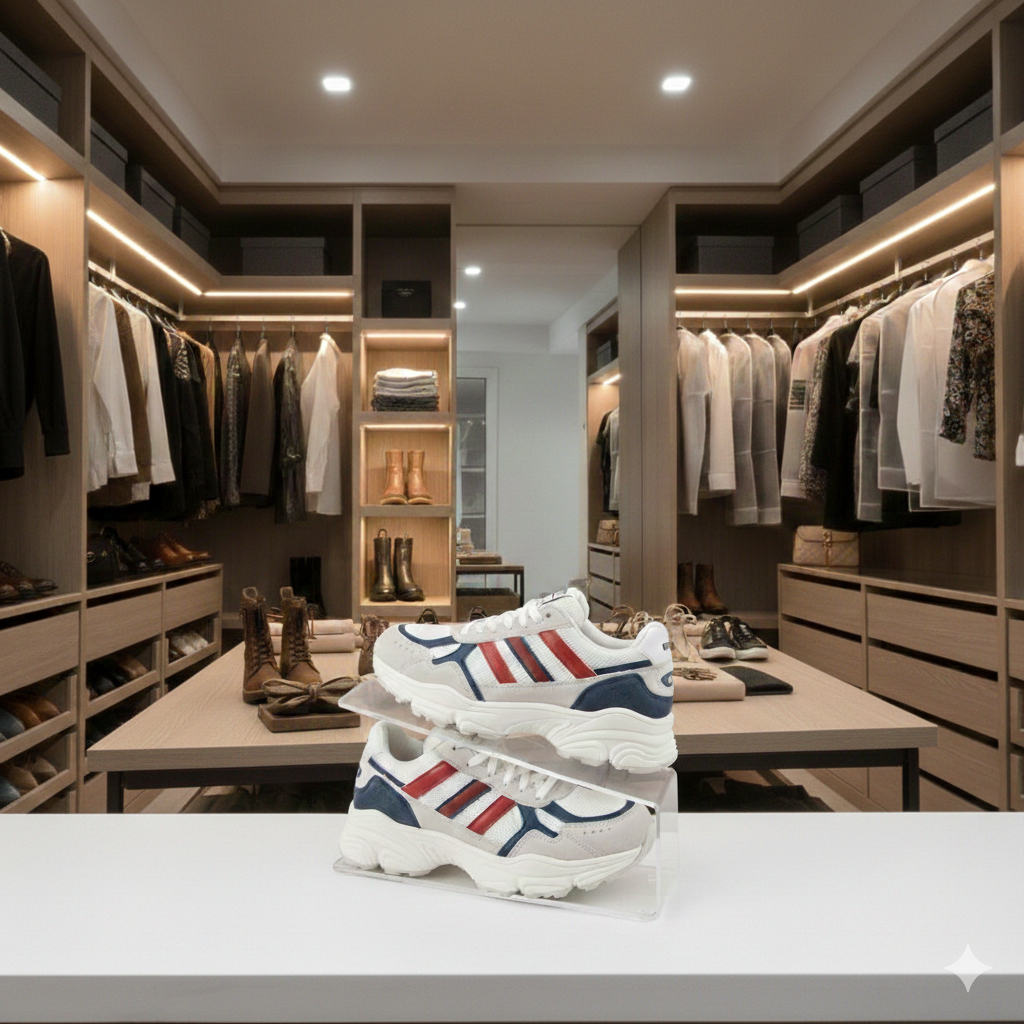 Organizador Para Calçados em Acrílico premium de closet de sapato Transparente