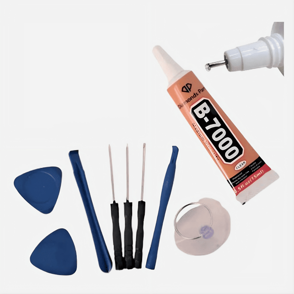 Kit Manutenção Smartphone com Cola B-7000 15ml | Ferramentas para Assistência Técnica