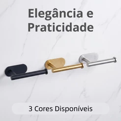 Porta Papel Higiênico Resistente Fácil Instalação Uso Diário