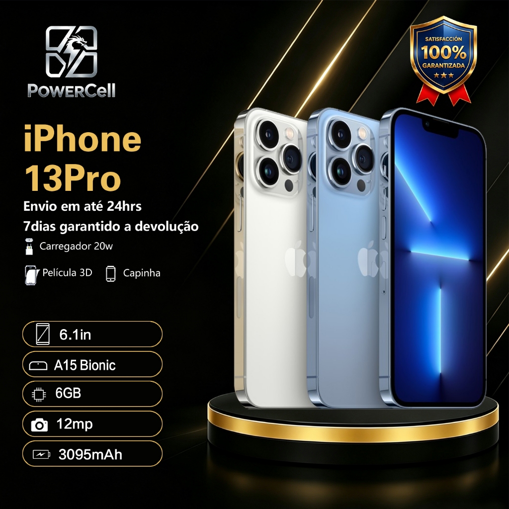Celular iPhone 13 Pro 128GB 256GB Original Apple Vitrine Seminovo NF  Face ID Câ