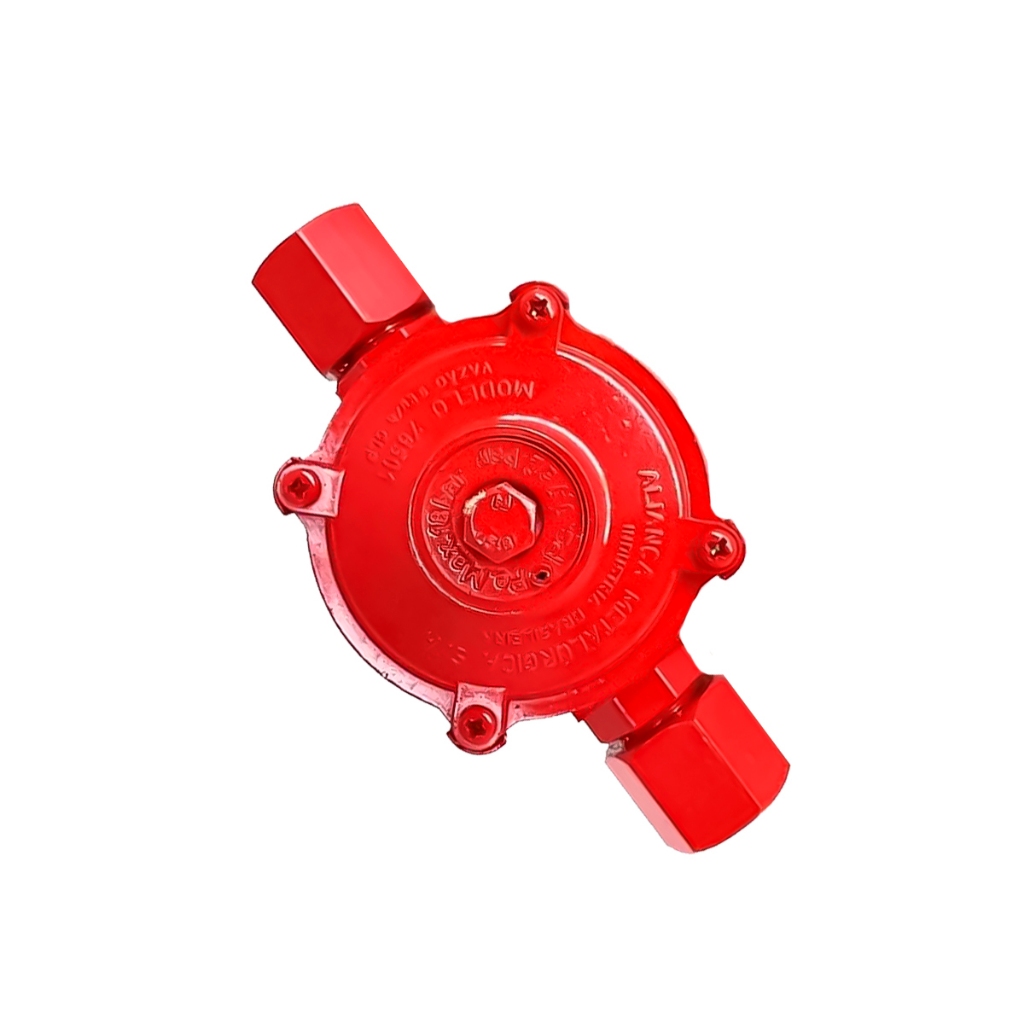 Regulador De Gás Industrial 9kg 1/2 Vermelho 76501/02VM