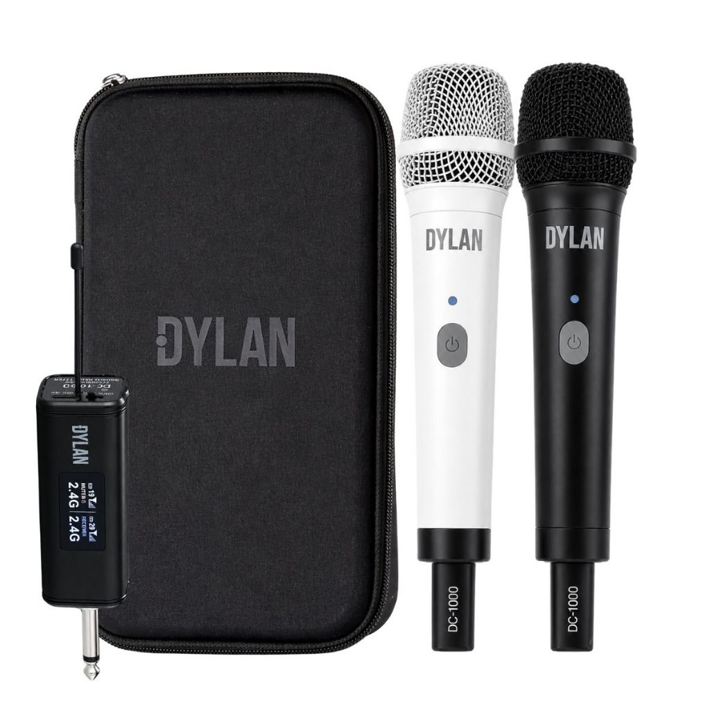 Microfone Sem Fio Duplo Dylan Celebrate DC-1000 Plug Play