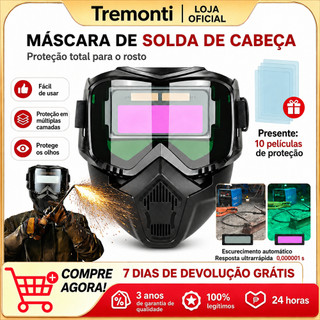 Capacete de Solda Máscara de Soldagem Automática com Lentes Filtro de Luz Capacete Anti-Reflexo para