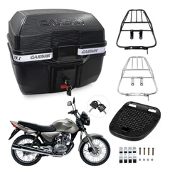 Kit Bagageiro Sansao e Bauleto 33L Glider Titan 150 2004 A 2008