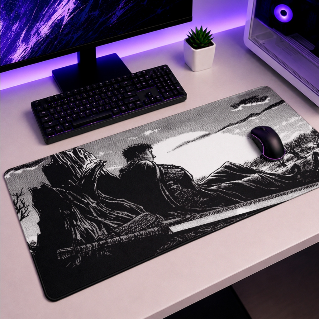 Mouse Pad Gamer Berserk Guts 90x40 70x35 50X40 25x20 Swordsman Anime Informática