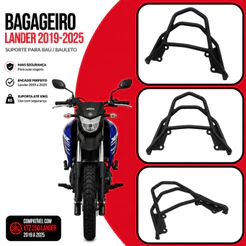 Bagageiro Suporte Rack Bau Reforçado Yamaha Xtz 250 Lander 2019 A 2026