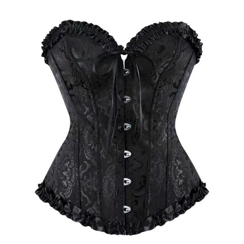 Beonlema Feminino Sexy Com Cadarço Overbust Espartilho Top Espartilhos E Bustiers Corse Corsage Corsett Plus Size