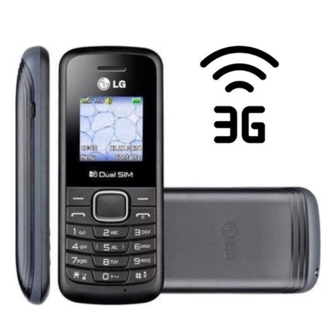 Celular-LGb220 3G De Botão Para Idoso 2 Chip Rádio Fm Rural