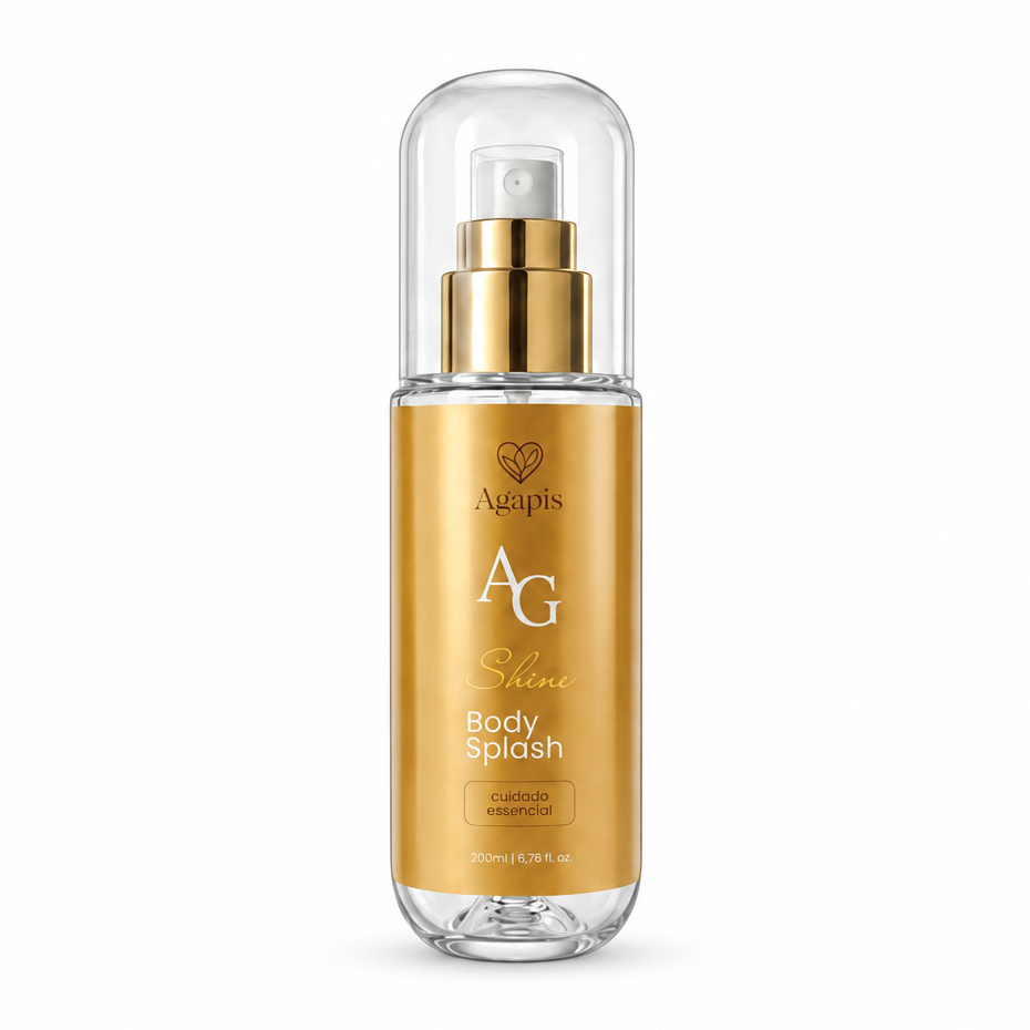 Perfume Feminino Body Splash Shine 200ml Desodorante Colônia Corporal Fragrância Feminina