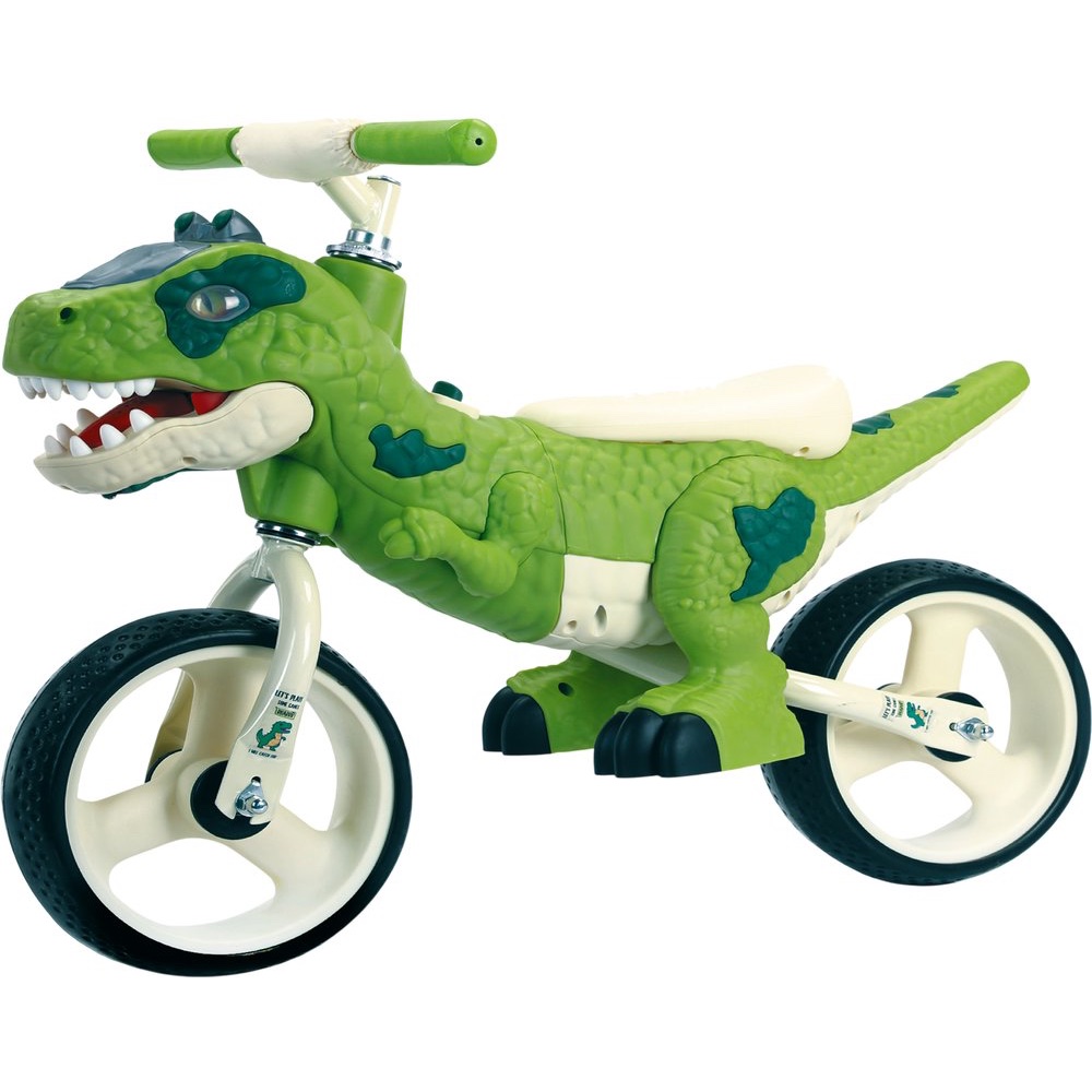 Bicicleta Infantil Dinossauro Verde Aro 12 Segura Resistente Confortável Design Divertido Equilíbrio Desenvolvimento ...