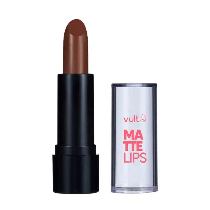 Batom Matte Vult Matte Lips Marrom Chocolate 3,8g