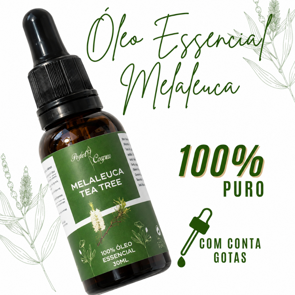 Óleo Essencial de Melaleuca com Conta-Gotas