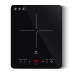 Cooktop Indução 1 Boca Bivolt Portátil Panda Plus Touch 8 Níveis Temperatura Trava de Segurança Timer Vitrocerâmico