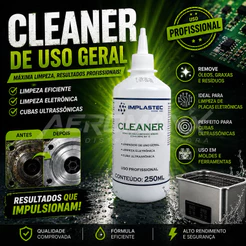 Cleaner 250ml Limpador de Uso Geral, Eletrônica, PCB PCI Placas Conectores – Implastec