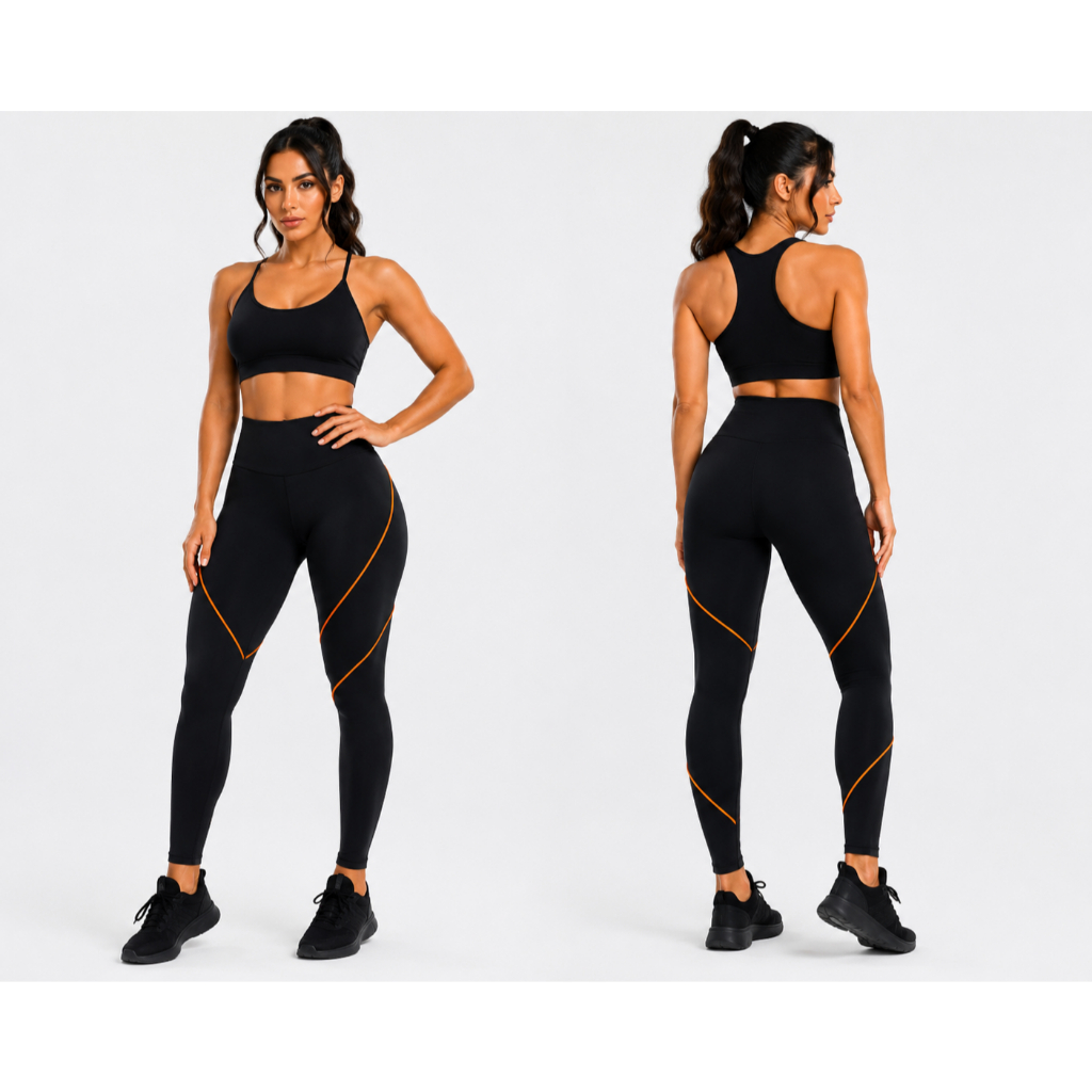 Calça Legging Academia Feminina Suplex Alta Compressão Não Transparente Modeloradora
