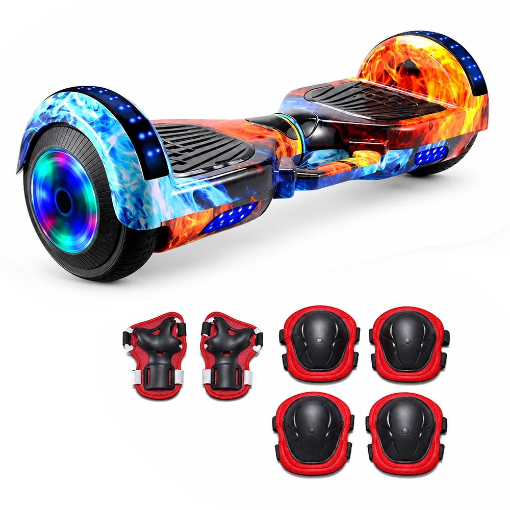 Hoverboard Elétrico Skate Kit Acessórios Com Bluetooth E Led
