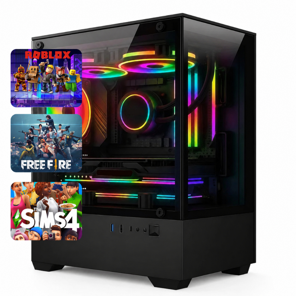 Computador Gamer RGB Intel I5 Memoria 16GB SSD 240GB ROBLOX FREE FIRE