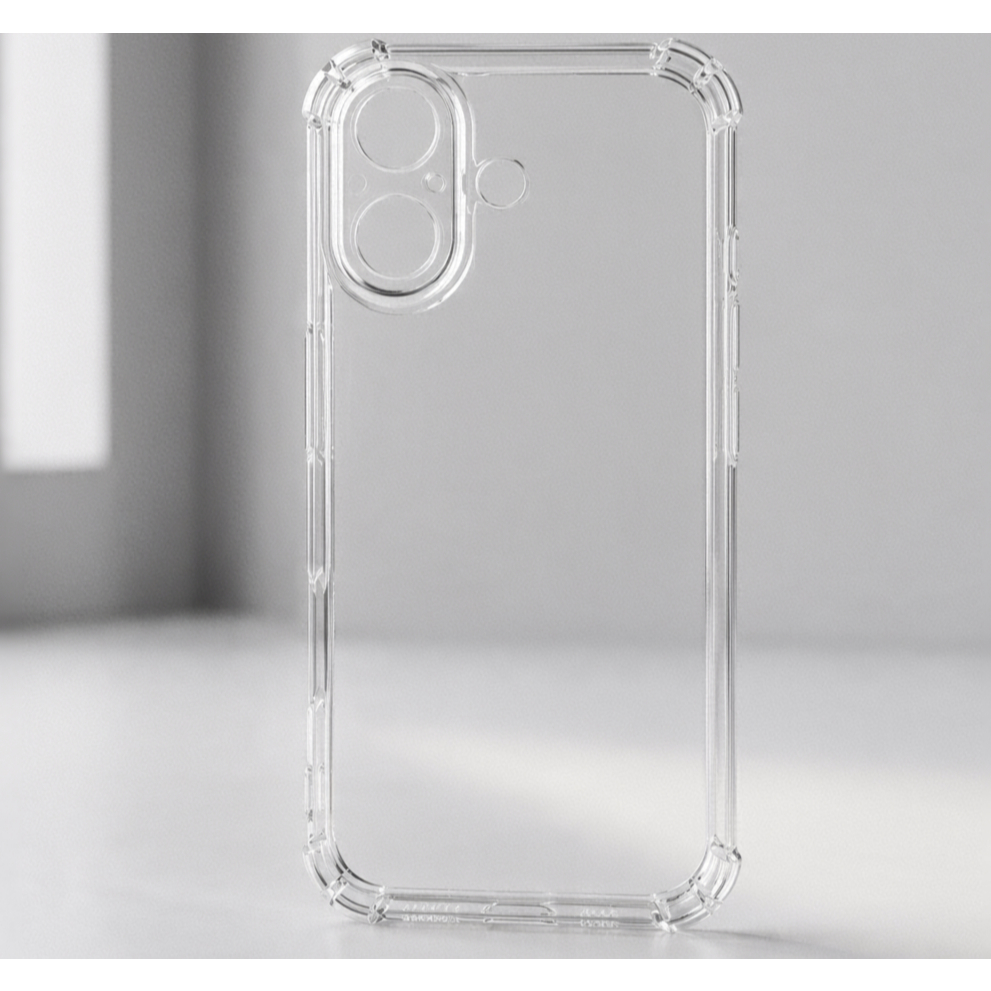 Capa Capinha Transparente TPU Anti Impacto Para iPhone 11 12 13 14 15 16e 17 Air Pro Max Plus