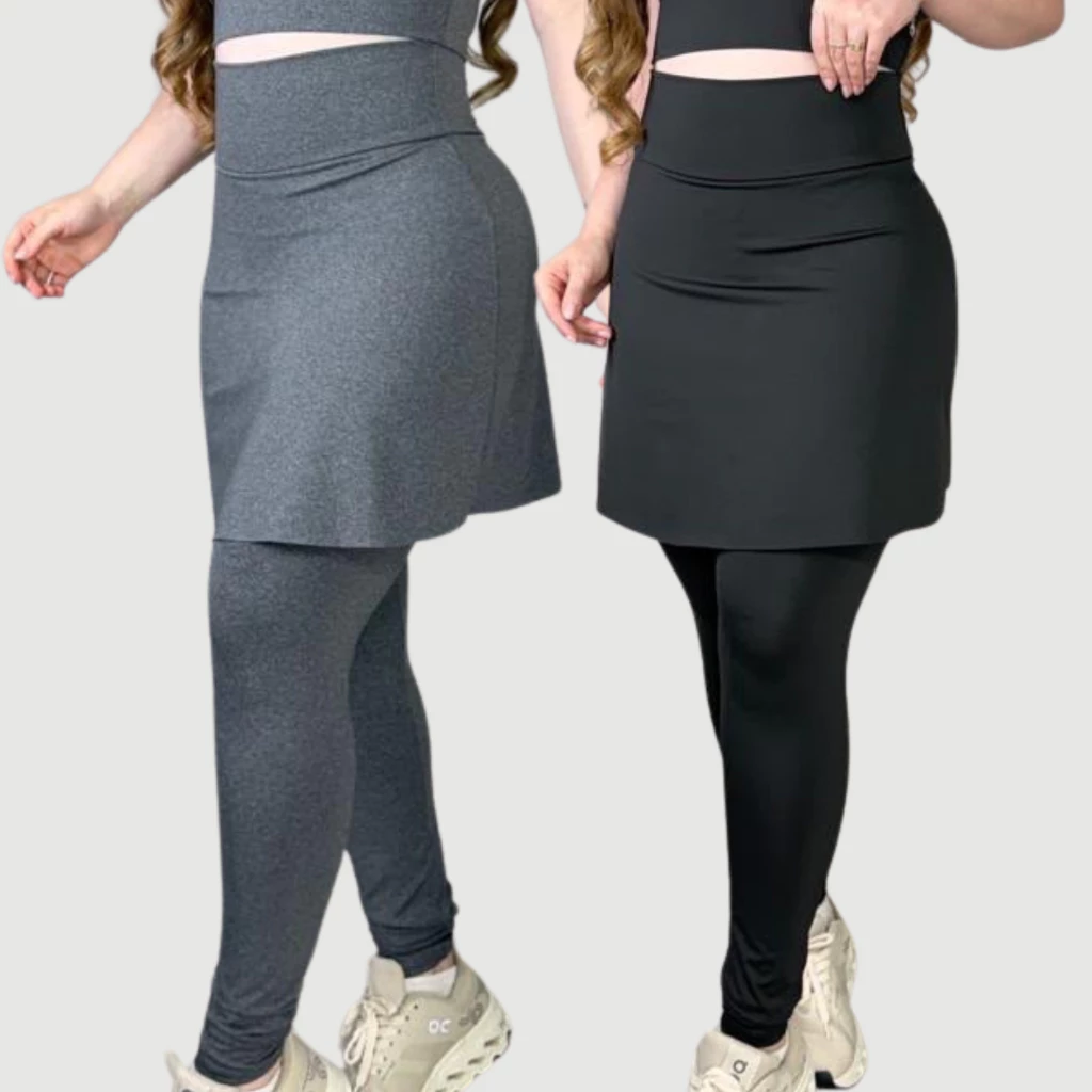 Calça Legging Saia Feminina Moda Evangelica Cintura Alta Fitness