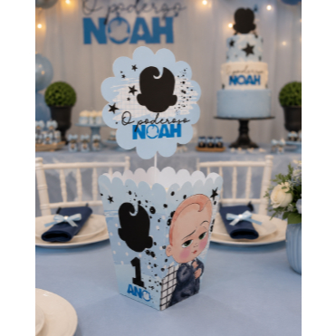 Centro de Mesa Personalizado poderoso chefinho| Lembrancinha Festa Infantil | Pegue e monte