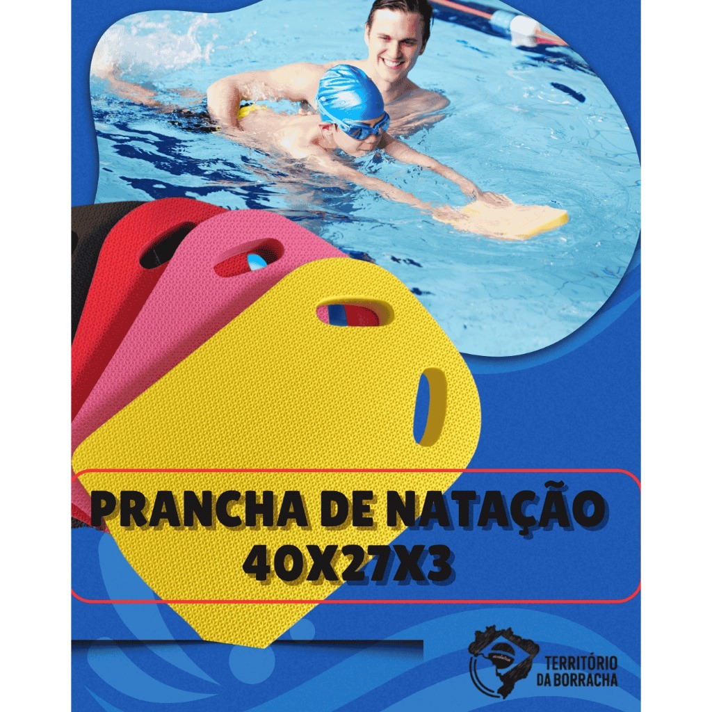 Prancha de Natação EVA 40 cm x 27 cm x 3 cm