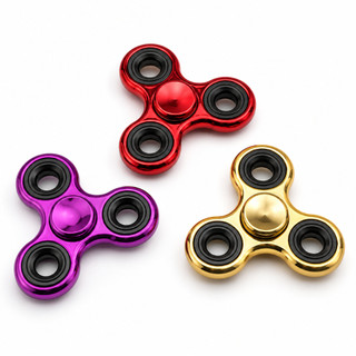 Hand Spinner Metálico Antiestresse Rolamento ABEC Alta Rotação Diversas Cores