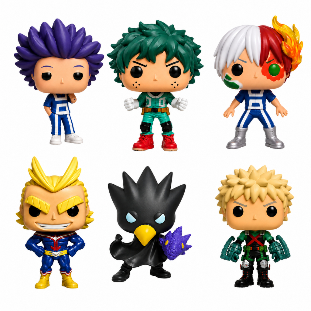 Bonecos Colecionáveis My Hero Academy Demon Slayer Jujutsu Dragon Ball One Piece Naruto Cavaleiros Zodiaco Bleach