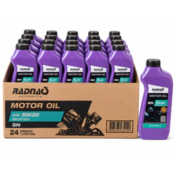Kit 24L Óleo De Motor 5W30 API SN Sintético Radnaq 1 Litro