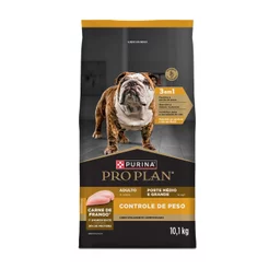 Ração Pro Plan Frango Controle Peso Cães Médios Grandes 10kg