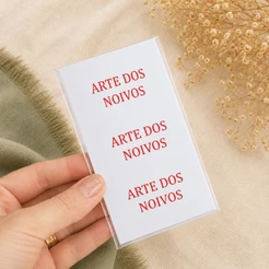 70 Lágrimas de Alegria Personalizadas para Casamento Minimalista - PERSONALIZADA