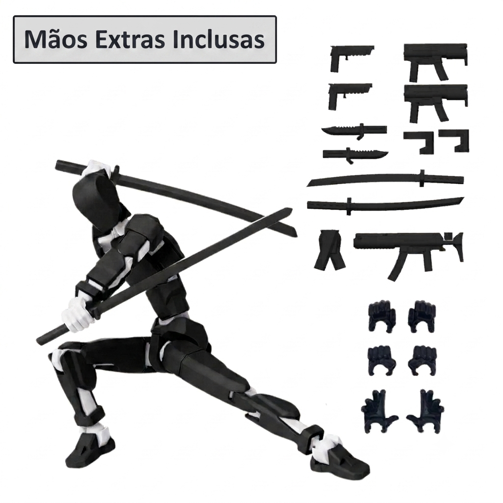 Boneco Articulado Dummy 13 Action Figure Para Desenho e Pose Brinquedos de Menino Funko Pop