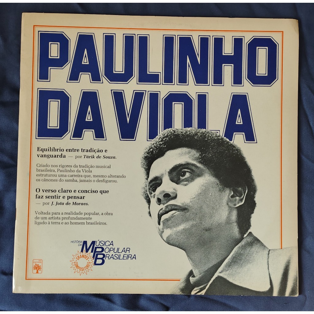 LP Paulinho da Viola - História da MPB Grandes Compositores - 1983 -Disco de Vinil Original