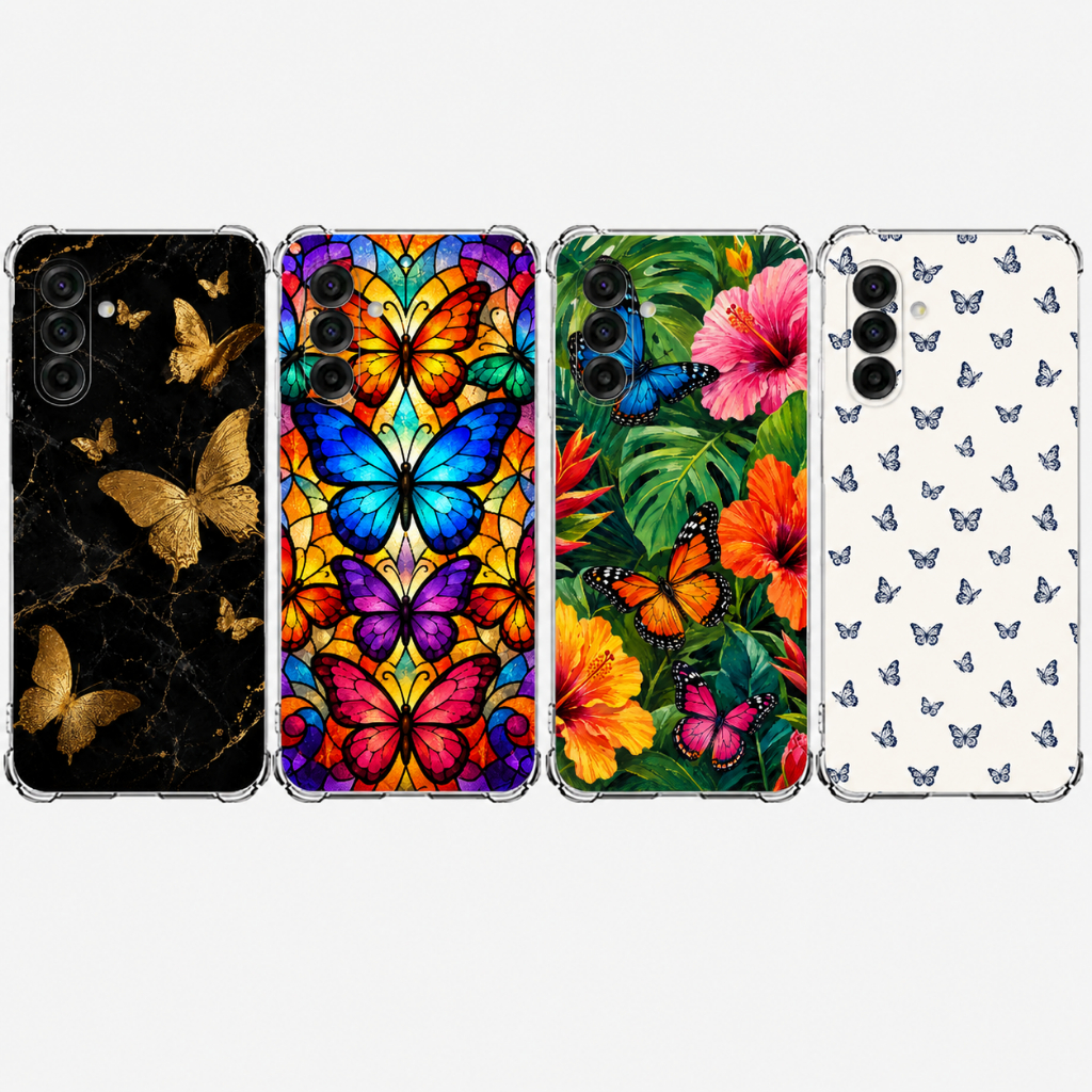 Capa Capinha Case Samsung A15 A05 A25 A35 A55 Borboleta Feminina