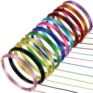 Arame Colorido para Artesanato 10 Metros - SUPER PROMOÇÃO - Arame Especial para Artesanato 1mm - 100% Alumínio - Unidade