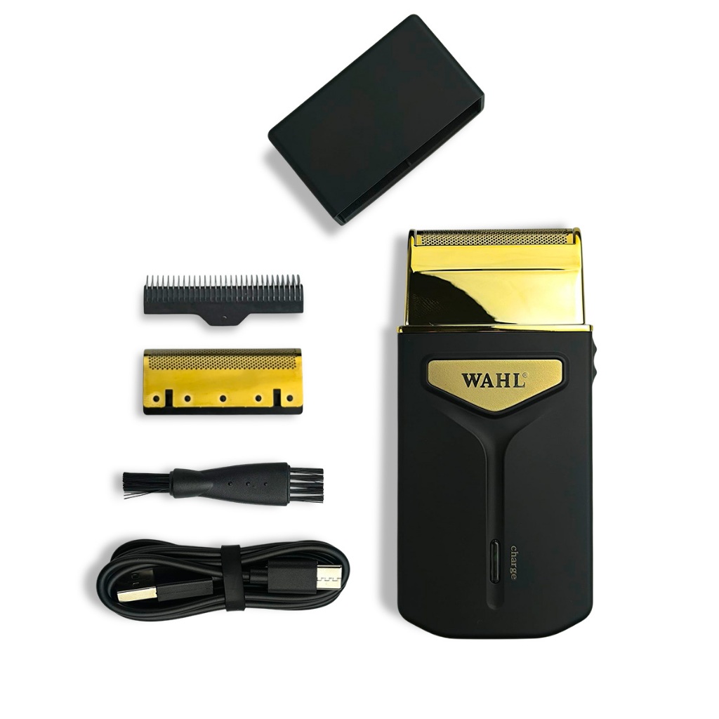 Barbeador Elétrico Wahl Travel Shaver Portátil Sem Fio Recarregável USB Profissional Acabamento Barba Curta e Rosto · foto 2