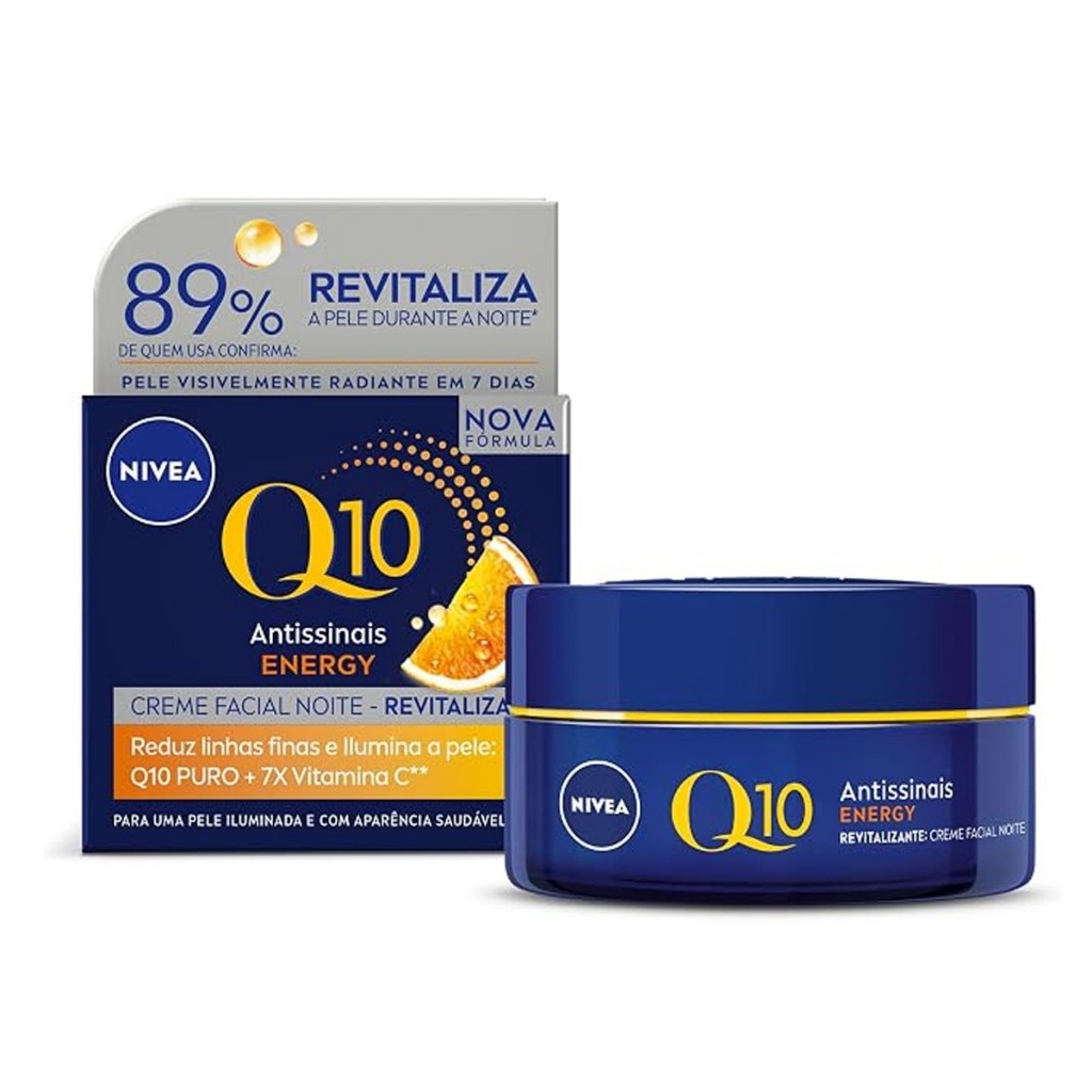 Creme Facial Nivea Q10 Energy Revitalizante Noturno 50g