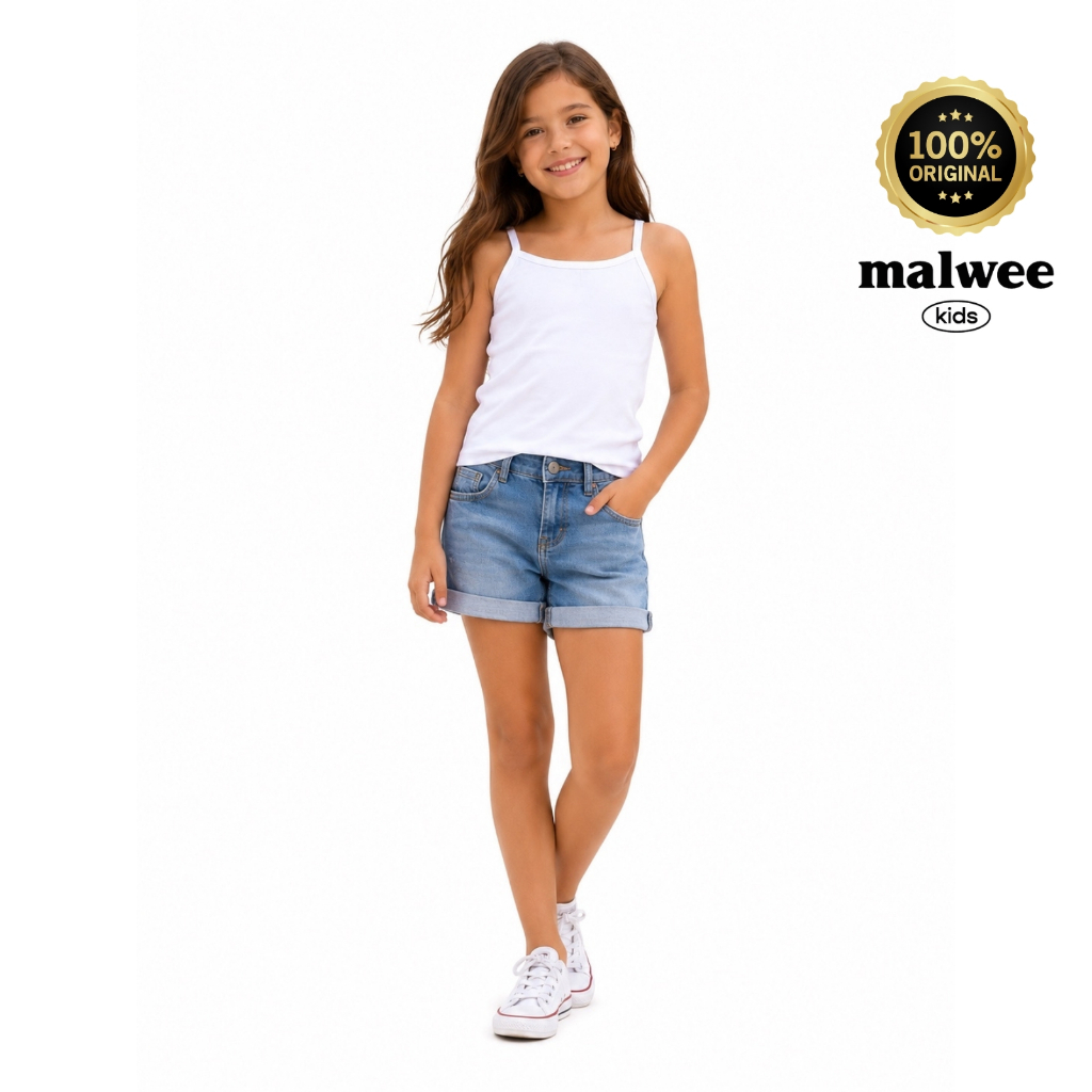 Regata Básica Feminina Branca Malwee Kids Básica Atemporal Infantil Blusinhas Blusa Alcinha Algodão