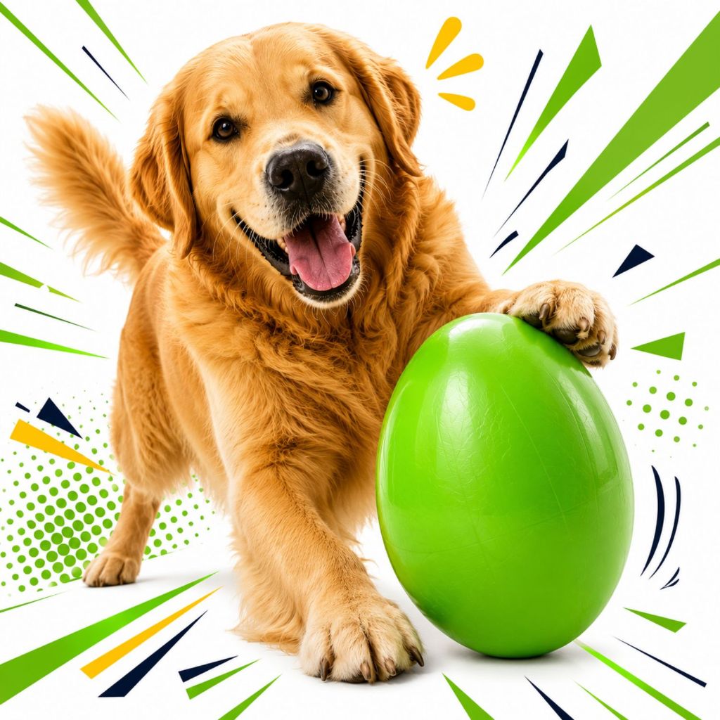 Bola Ovo Brinquedo para Cachorro Resistente Interativa P M G