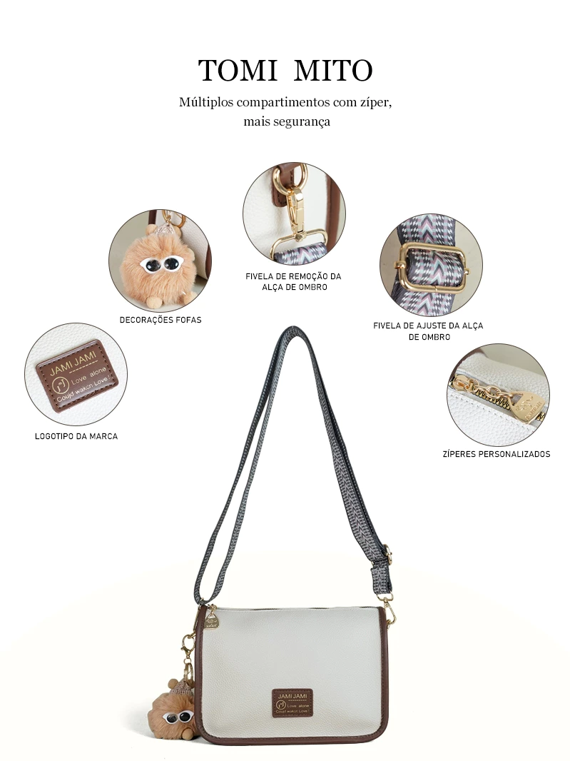 Bolsa Feminina Transversal de Ombro TOMI MITO T304 — foto 3